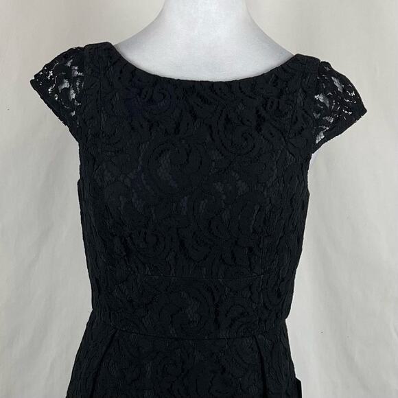 J Crew Sheer Black Lace Party Event Occasion Sheath Dress NWT Size 6 - Picture 3 of 14
